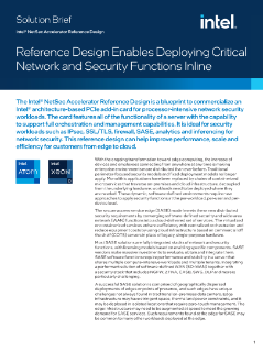 Diseño de referencia del acelerador de seguridad de redes Intel®