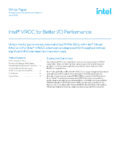 Intel® VROC para un mejor desempeño de E/S