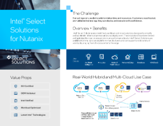 Soluciones Intel® Select para Nutanix HCI v2