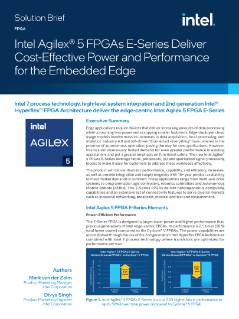 Soluciones para FPGAs Intel® Agilex™ 5 serie E