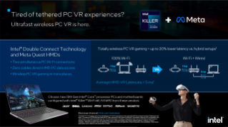 Infografía de realidad virtual de Intel® Killer™ Wi-Fi