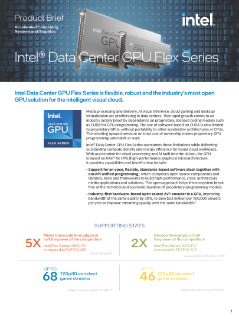 Intel® Data Center GPU serie Flex: Resumen del producto
