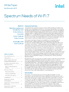 Las necesidades de espectro de Wi-Fi 7