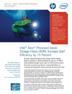 Intel® Xeon® Processor-based Storage Helps HURL Increase Staff Efficiency by 75 Percent