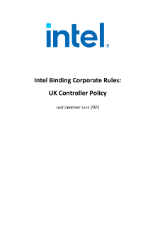 Normas de privacidad corporativa de Intel: Política aplicable a los responsables del tratamiento de los datos en el RU