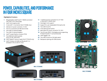 Intel® NUC NUC7i7DNKE and NUC7i7DNHE Kits Product Brief